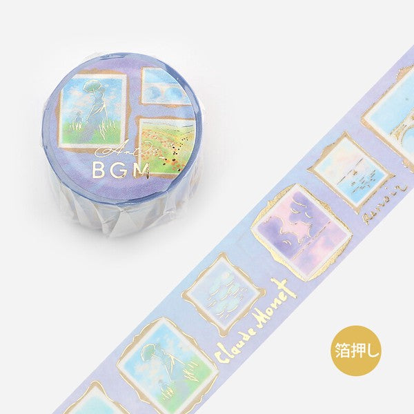 BGM washi tape featuring impressionist art