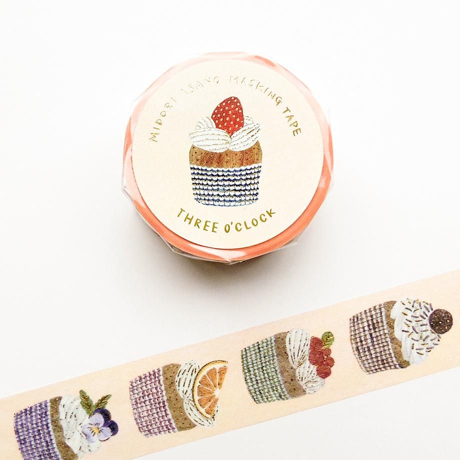 Cozyca Products - Washi Tape - Three O'Clock (Midori Asano)