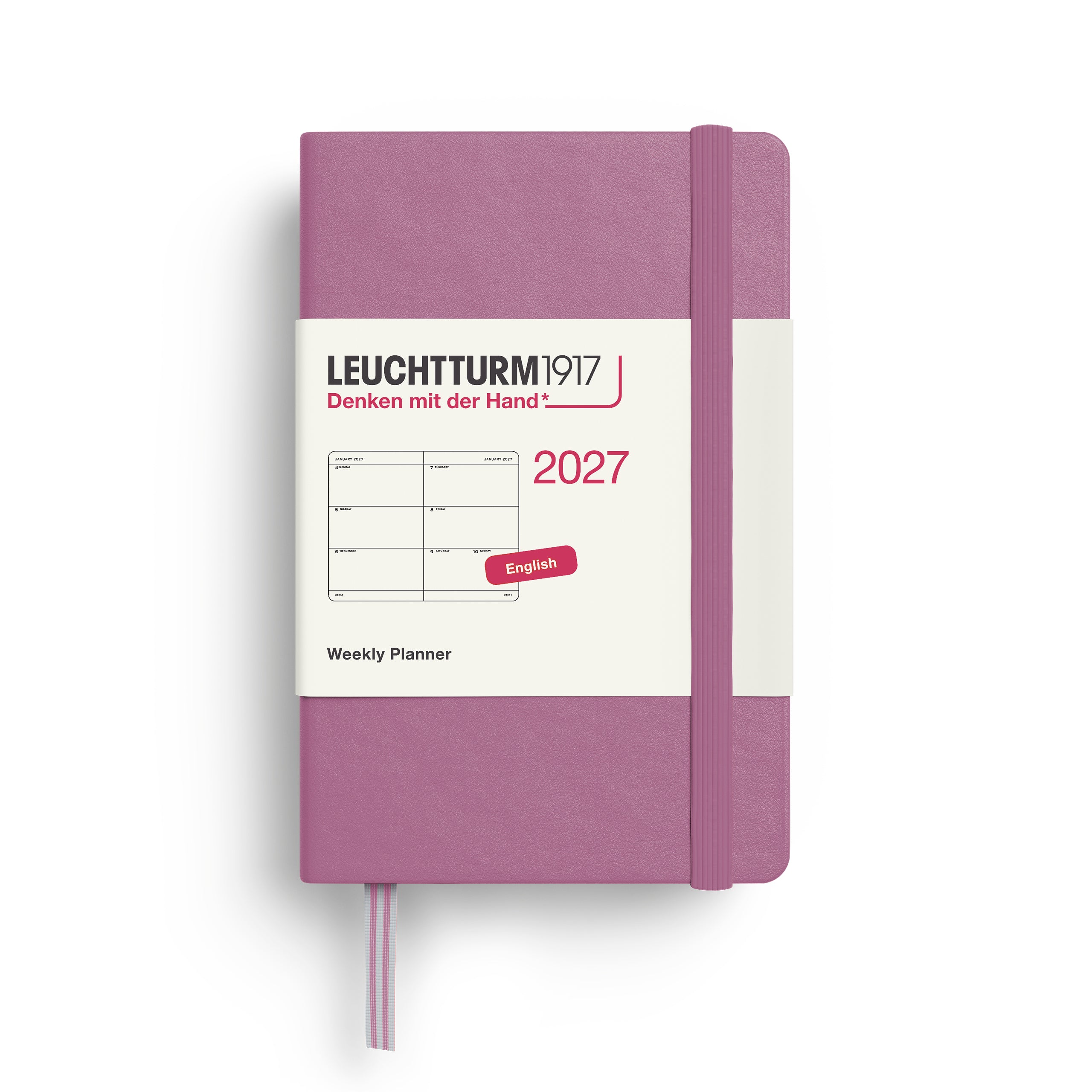 Leuchtturm1917 2027 A7 Dusty Rose Weekly Planner diary