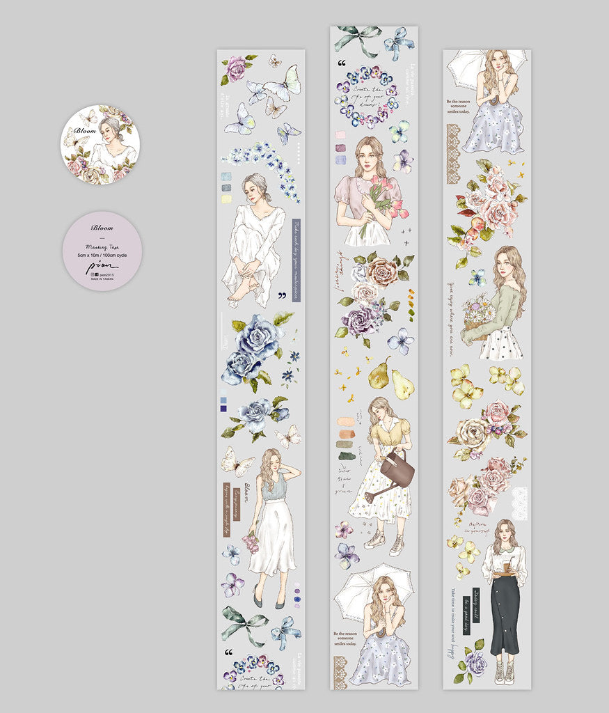 Pion - Washi Tape - Bloom (PET) <Outgoing>
