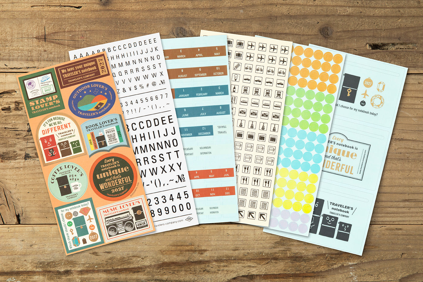 Traveler's Company - 2027 Diary - Insert - Sticker Set
