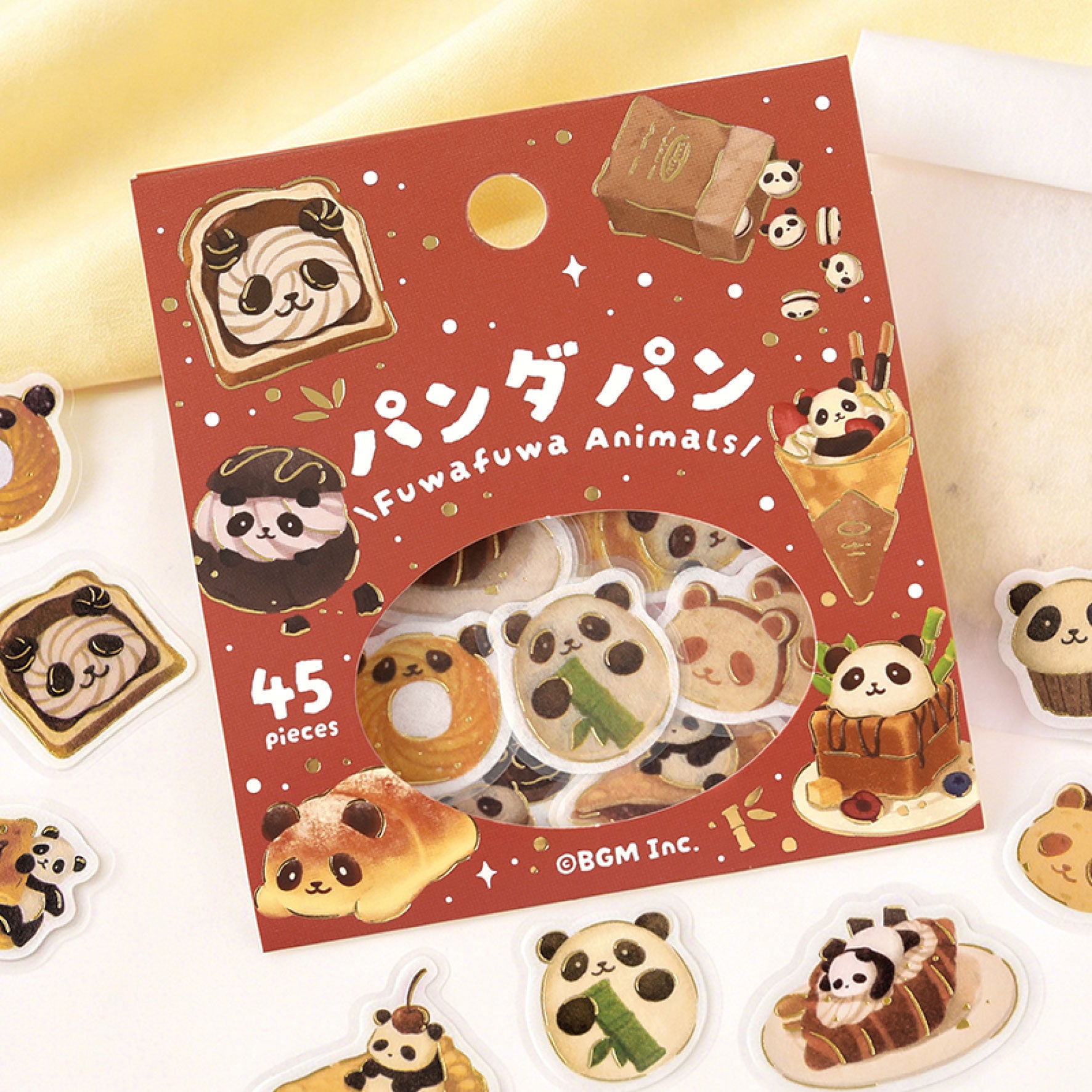 BGM - Planner Sticker - Flake Seal - Fluffy Animals Vol. 2 - Panda Bread