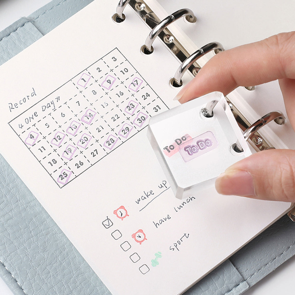 BGM - Stamp - Clear - Record Sheet