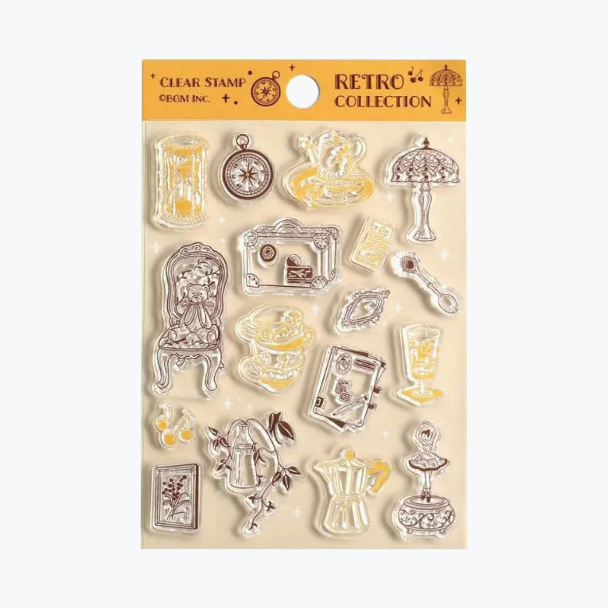 BGM - Stamp - Clear - Retro Collection