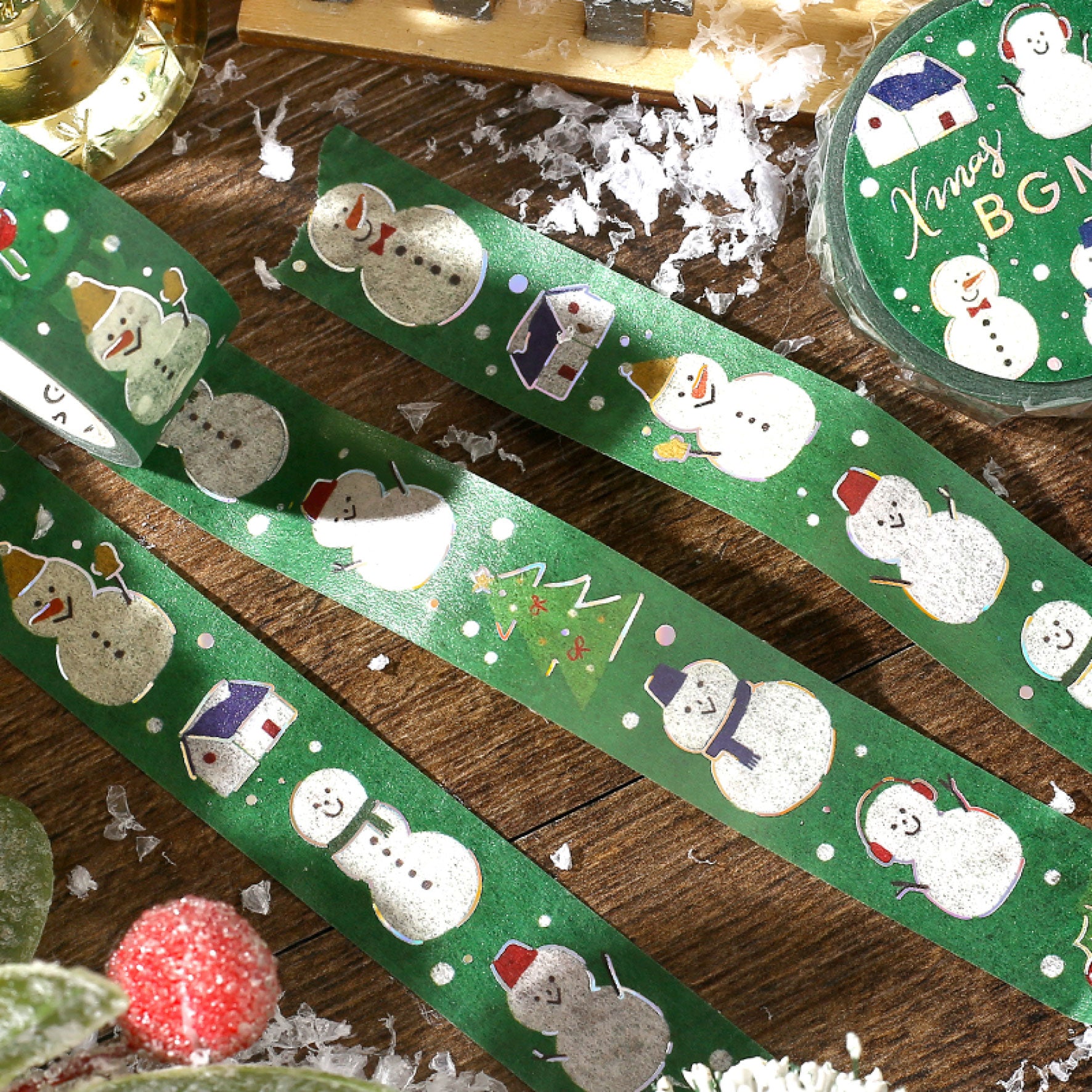 BGM - Washi Tape - Christmas Limited - Snowman <Outgoing>