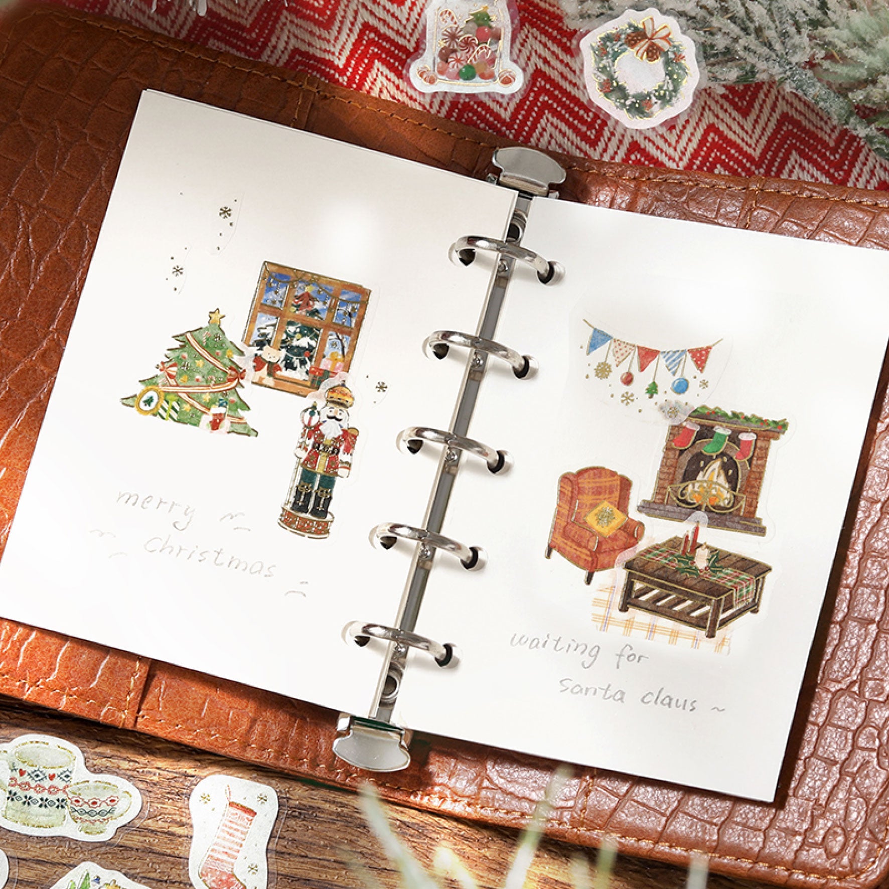 BGM - Planner Sticker - Flake Seal - Christmas Limited - Waiting for Santa