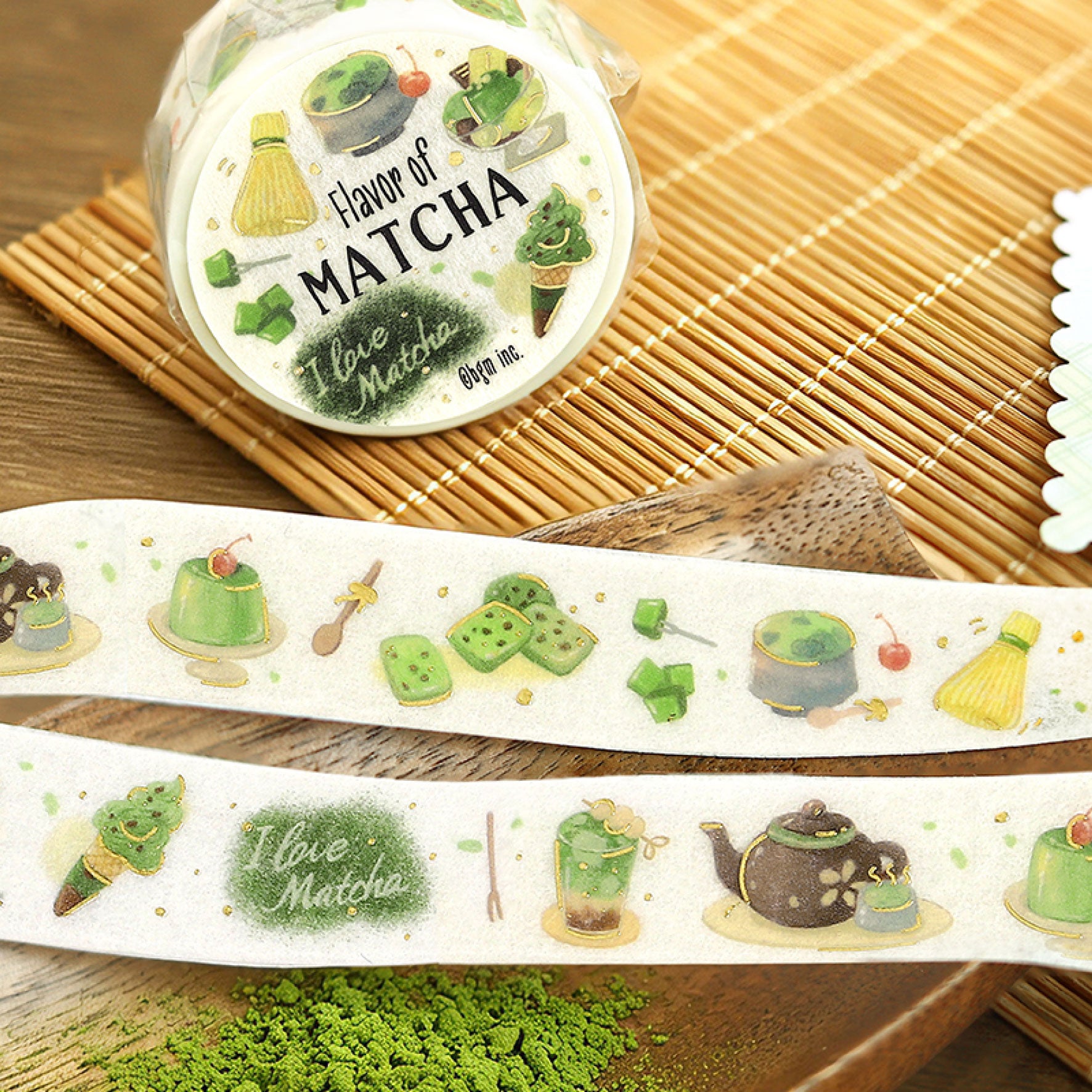 BGM - Washi Tape - Flavor of - Matcha