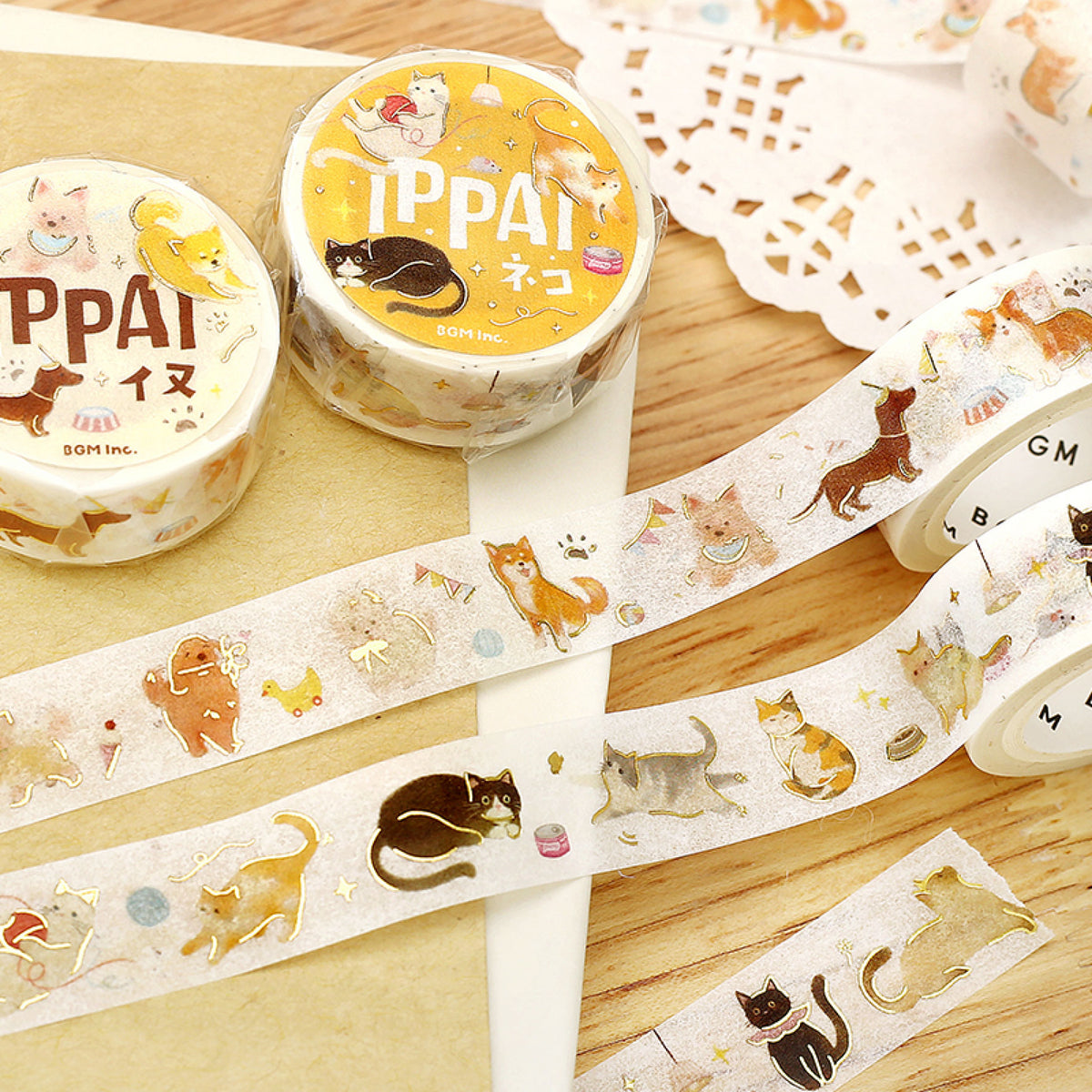 BGM - Washi Tape - IPPAI - Cats