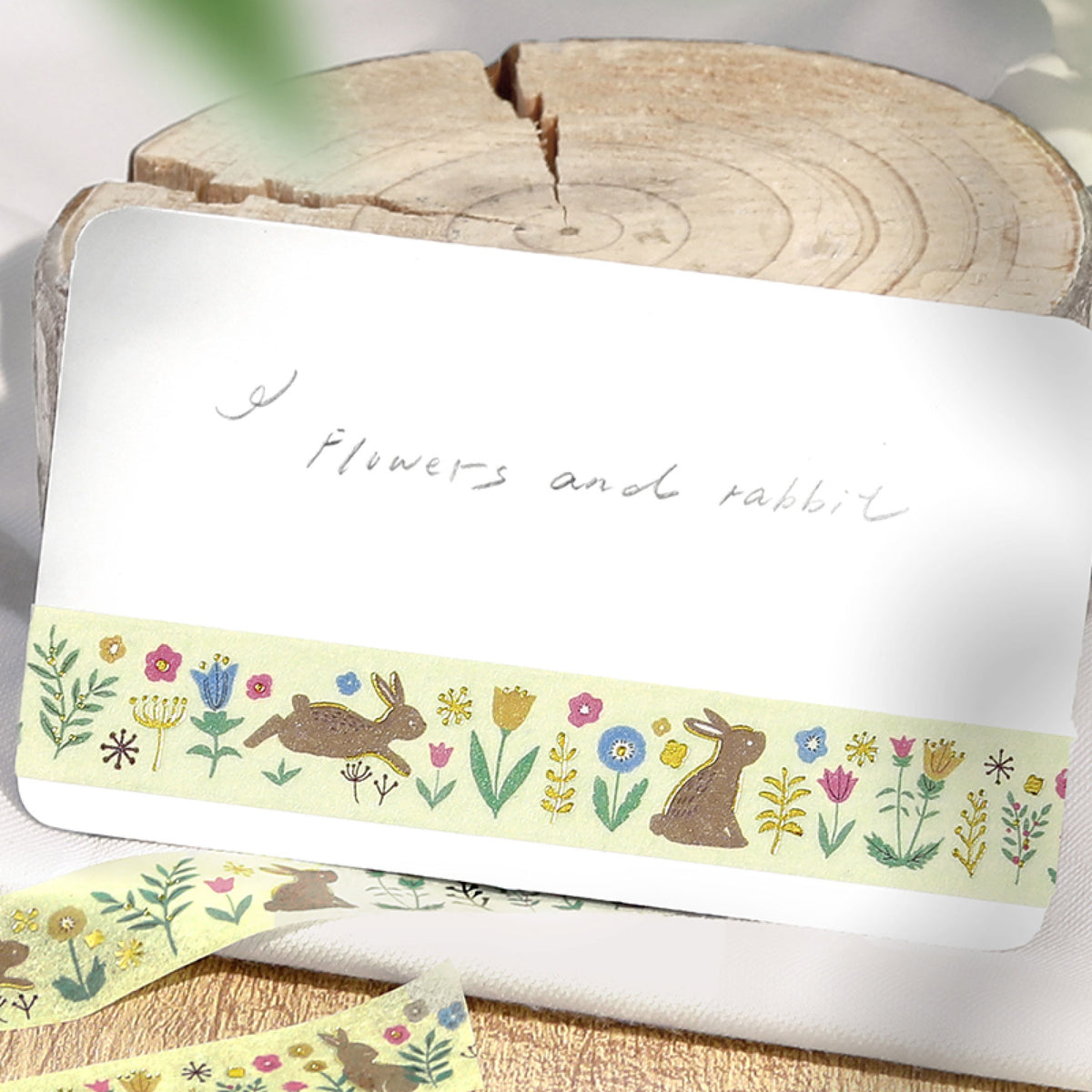 BGM - Washi Tape - Nordic Forest - Flowers and Rabbits