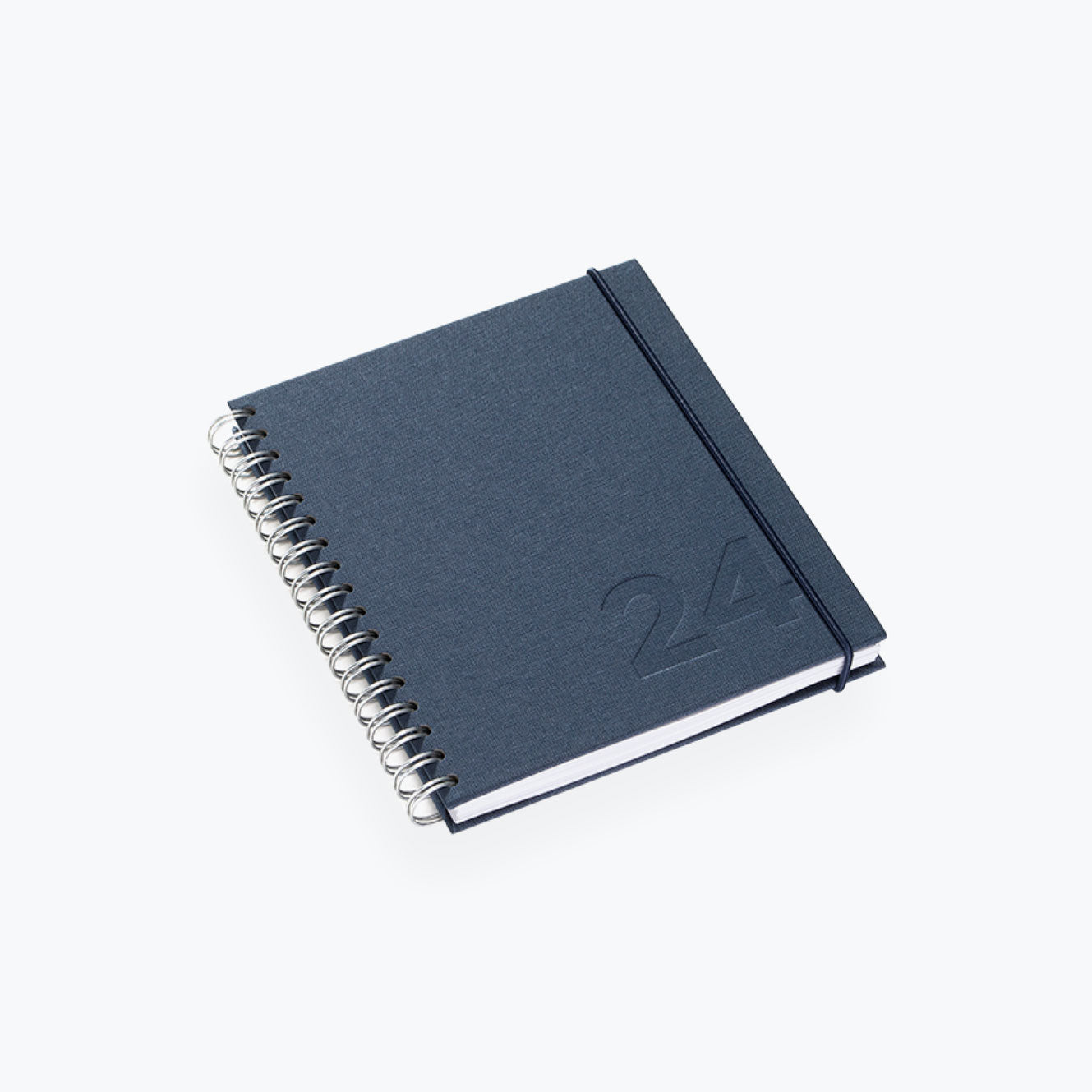 Bookbinders Design - 2024 Diary - Wire-O - Small - Smoke Blue