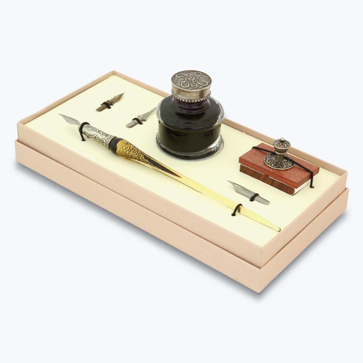 Bortoletti - Writing Pen Set - Murano Glass - Black <Outgoing>