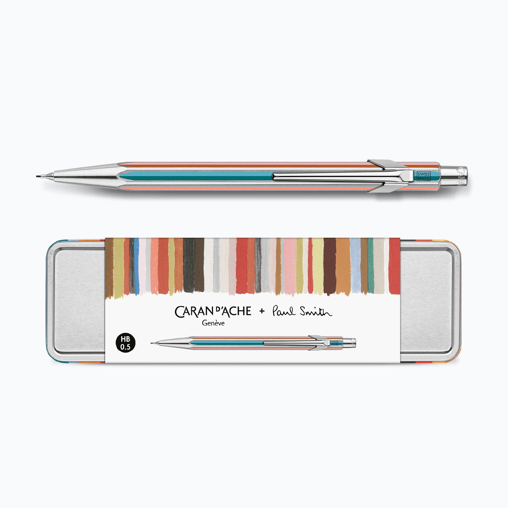 Caran d'Ache - Mechanical Pencil - 849 Paul Smith 5 - Silver