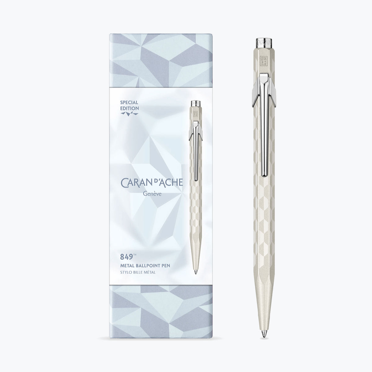 Caran d'Ache - Ballpoint Pen - 849 - Alpine Frost - White