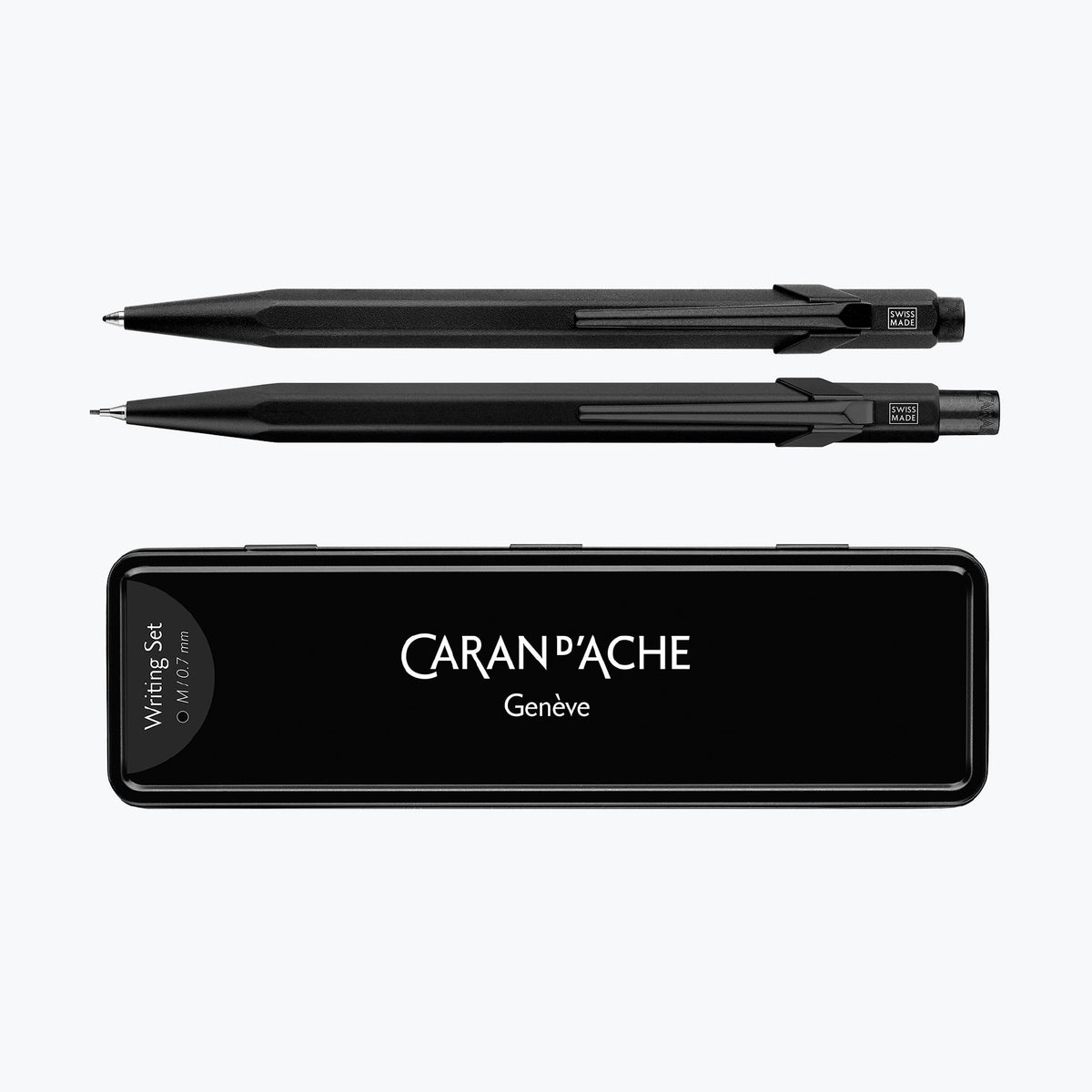 Caran d'Ache - Ballpoint Pen + Mechanical Pencil - 849 Bar - Black Code
