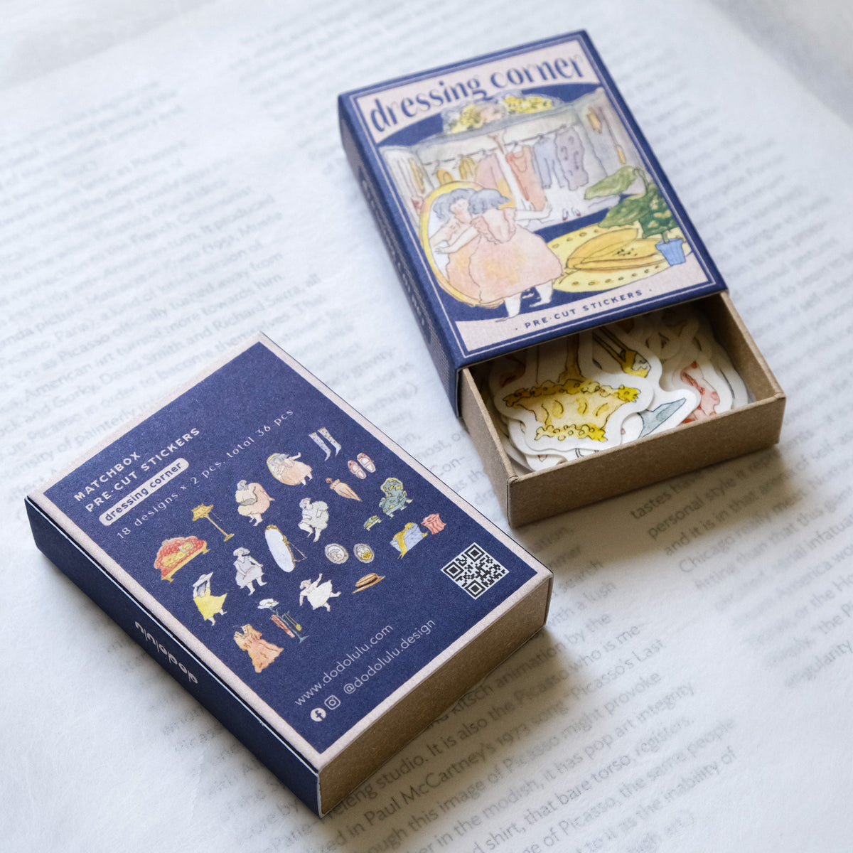 Dodolulu - Planner Sticker Matchbox - Dressing Corner