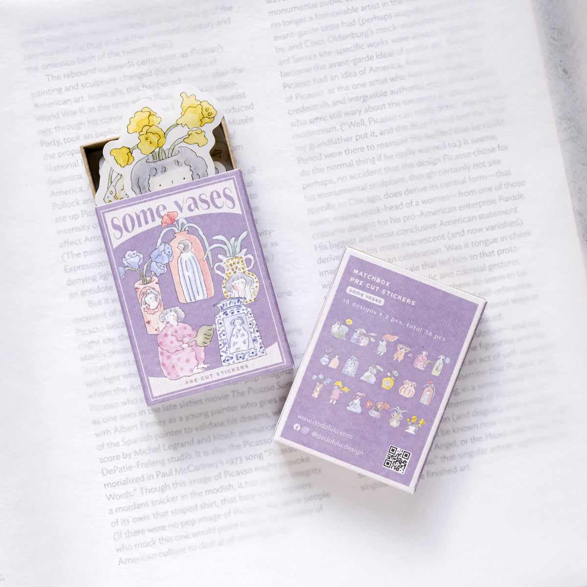 Dodolulu - Planner Sticker Matchbox - Some Vases