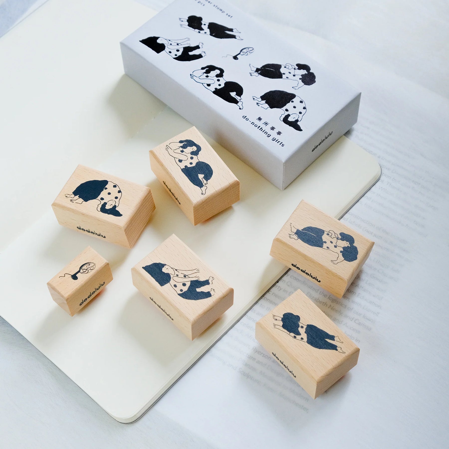 Dodolulu - Stamp Set - Do-nothing Girls