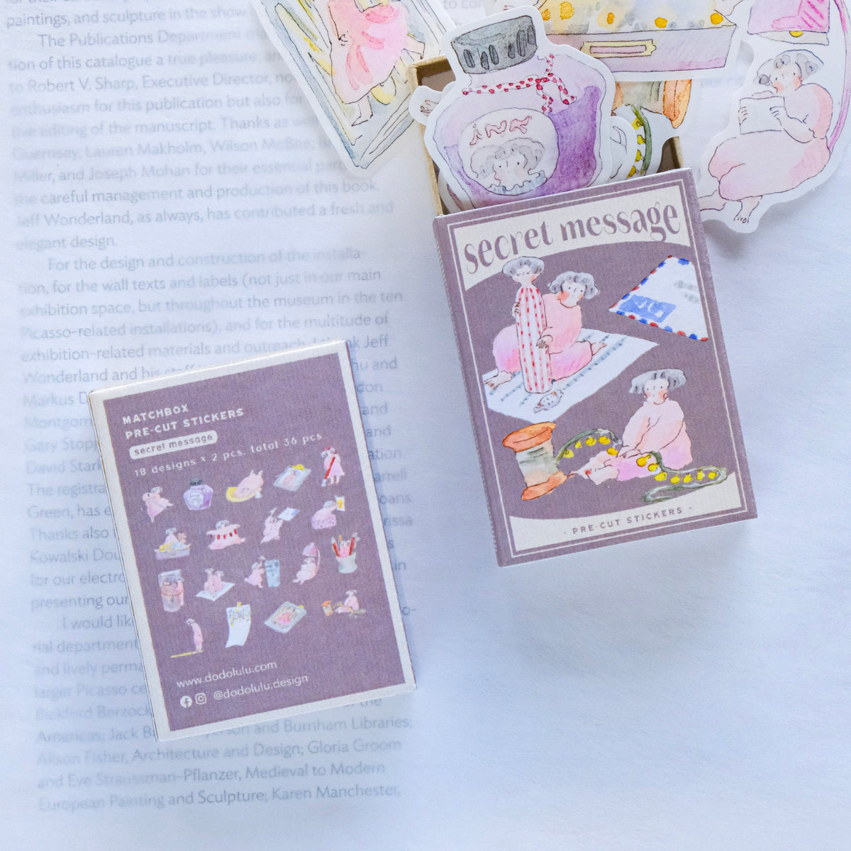Dodolulu - Planner Sticker Matchbox - Secret Message