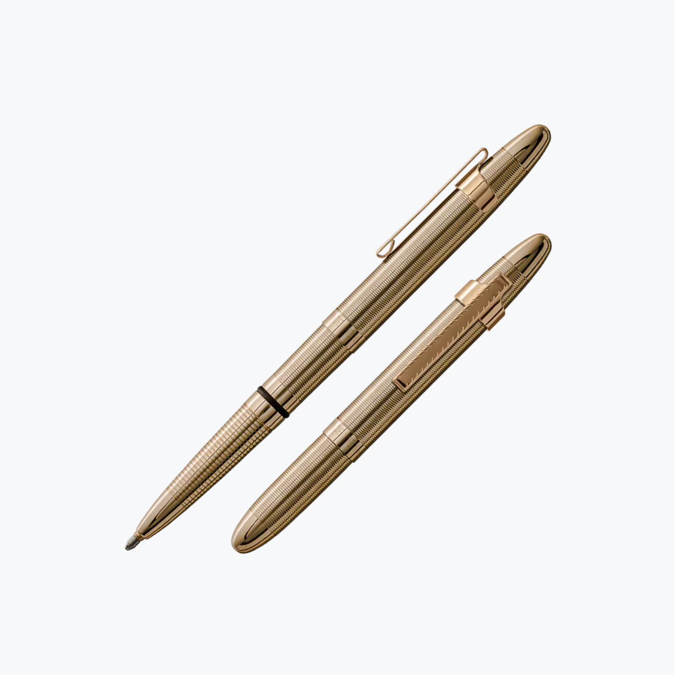 Fisher - Ballpoint Pen - Space Pen - Bullet - Lacquered Brass (Clip)