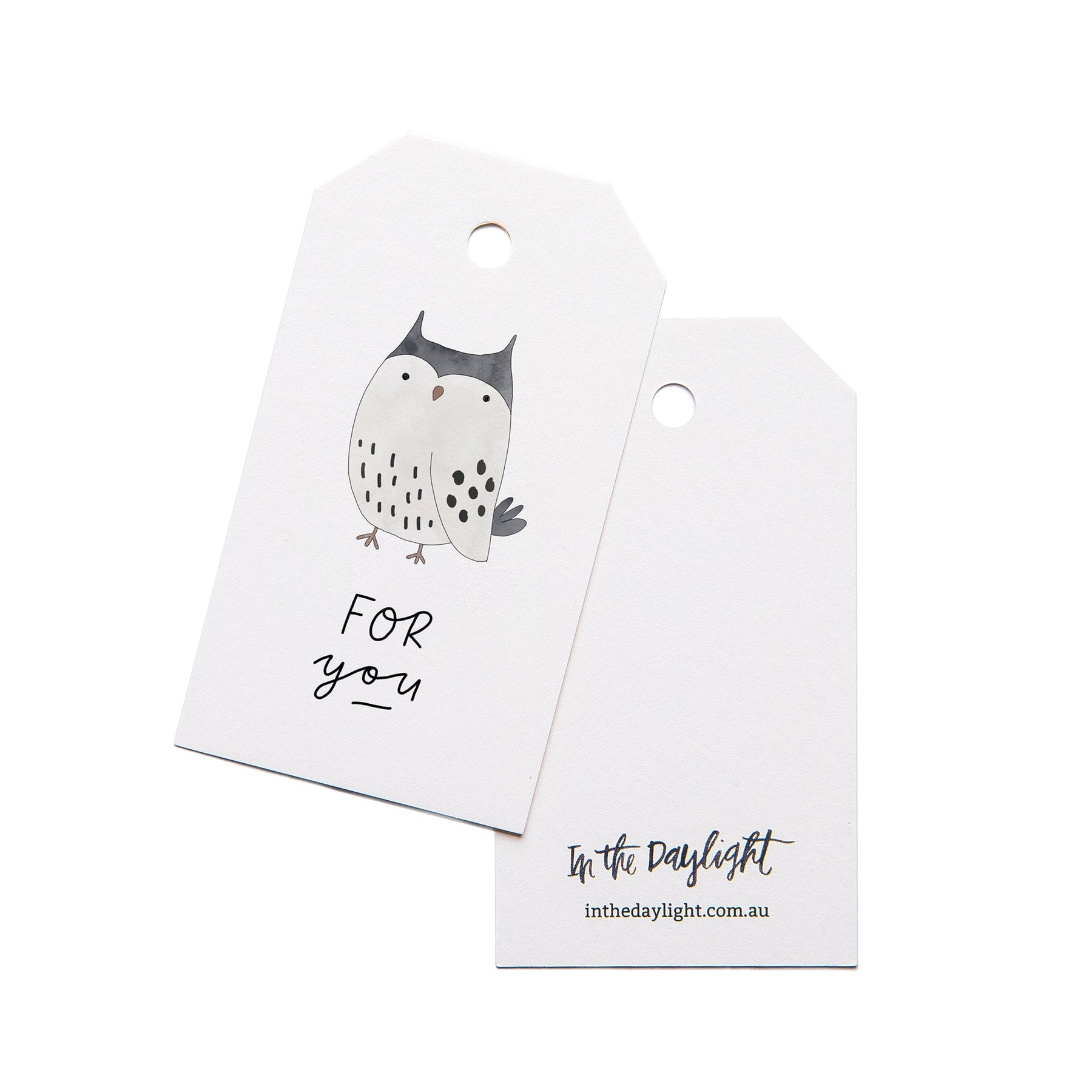 In the Daylight - Gift Tags - Pack of 5 - For You Owl