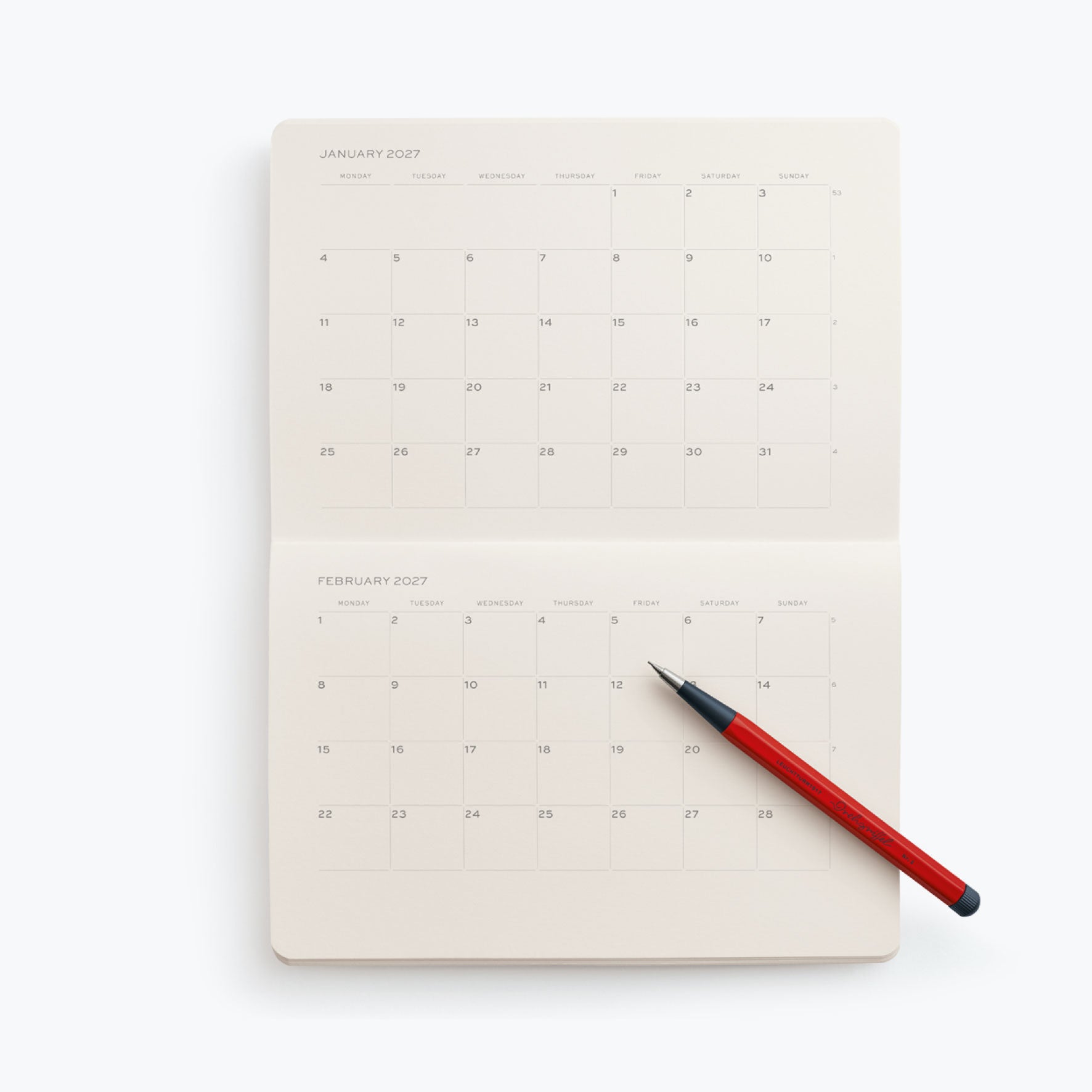 Leuchtturm1917 - 2027 Diary - Planner Booklet - Monthly - A5