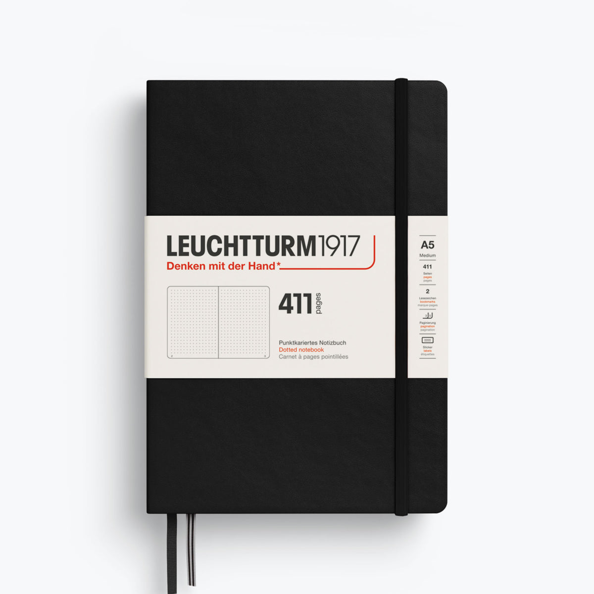 Leuchtturm1917 - Notebook - A5 - 411 Pages - Black