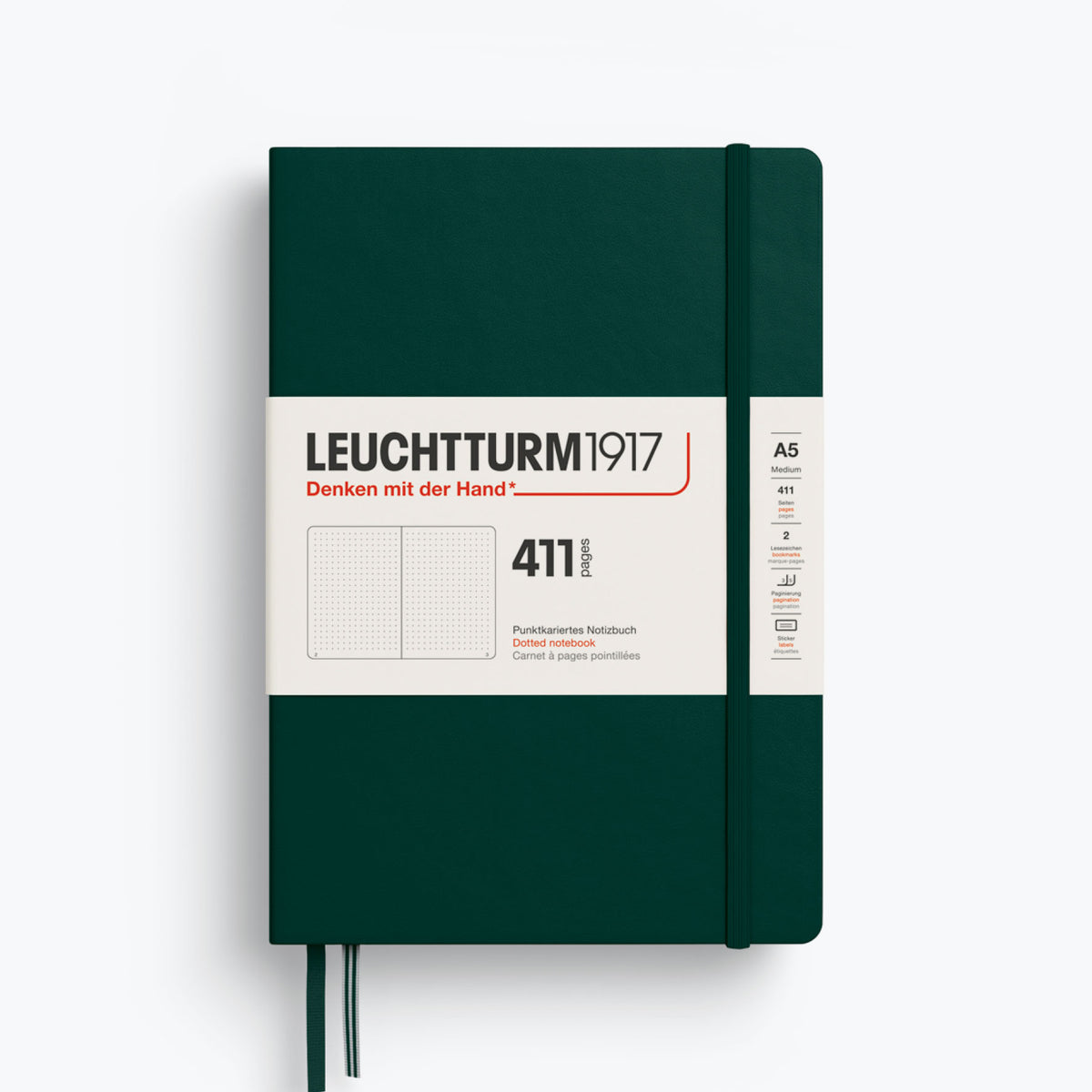 Leuchtturm1917 - Notebook - A5 - 411 Pages - Forest Green
