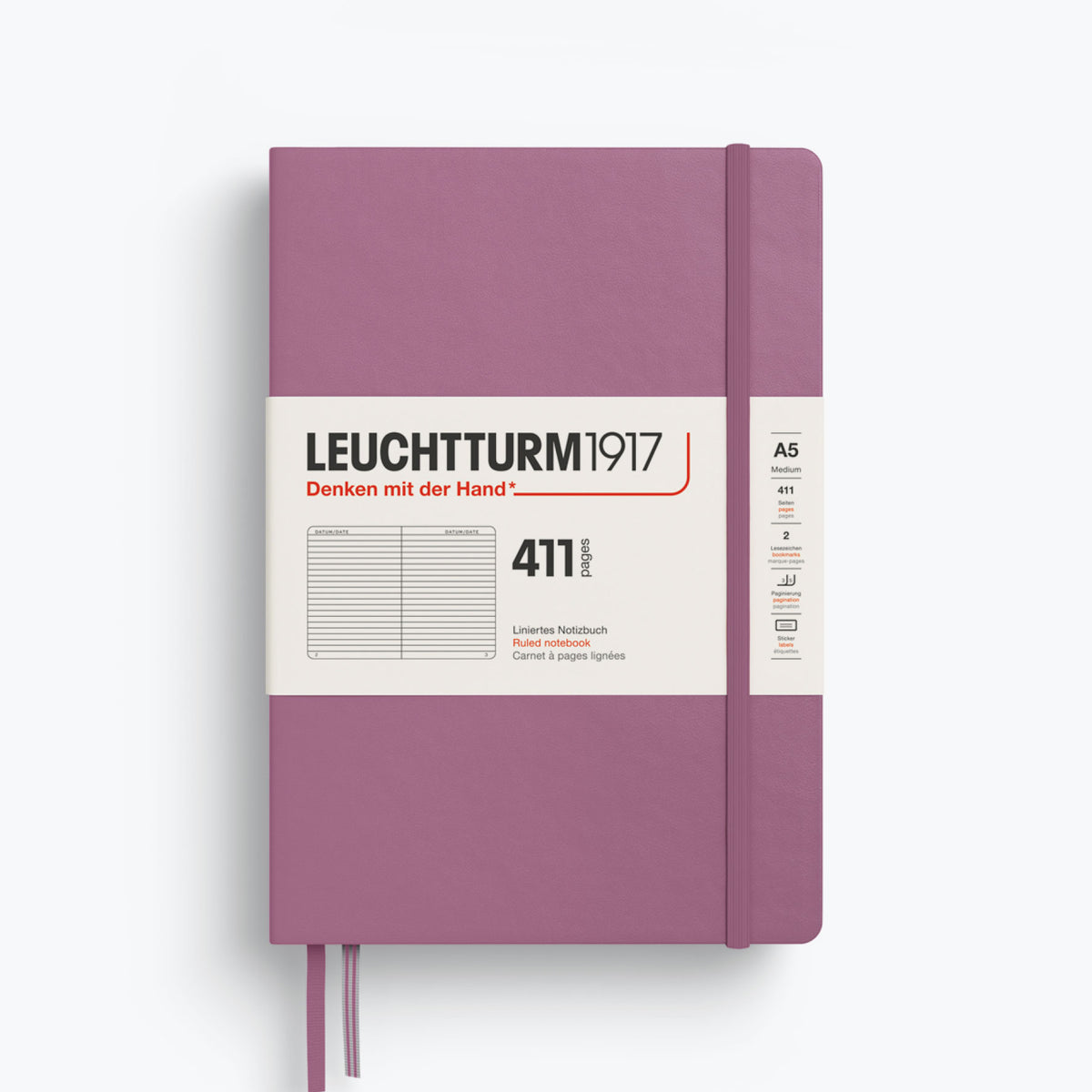 Leuchtturm1917 - Notebook - A5 - 411 Pages - Dusty Rose