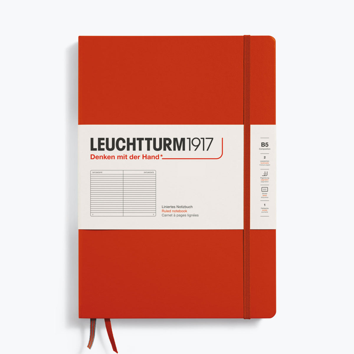Leuchtturm1917 - Notebook - Hardcover - B5 - Fox Red <Outgoing>