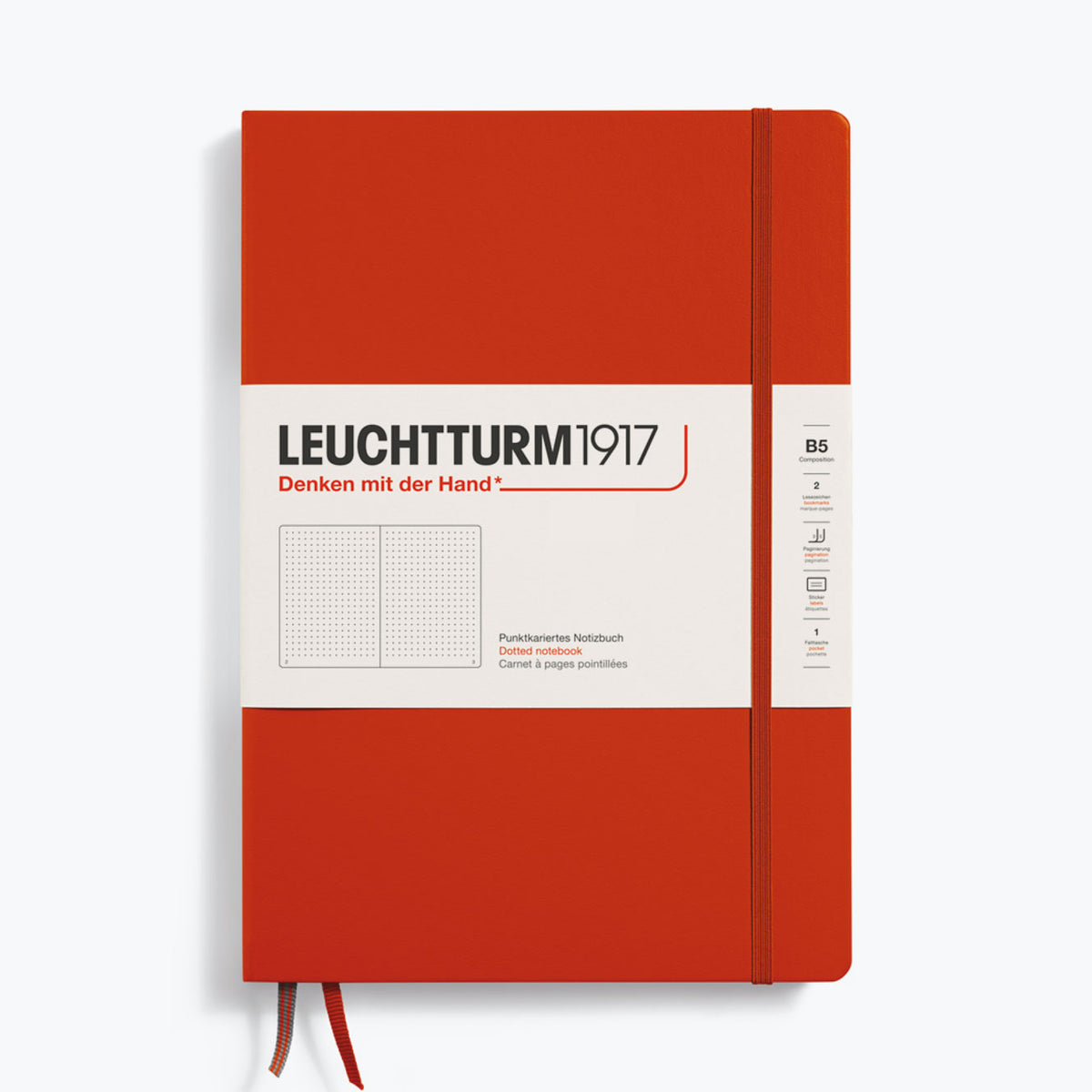 Leuchtturm1917 - Notebook - Hardcover - B5 - Fox Red <Outgoing>
