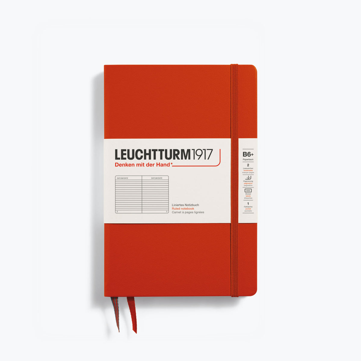 Leuchtturm1917 - Notebook - Hardcover - B6+ - Fox Red <Outgoing>
