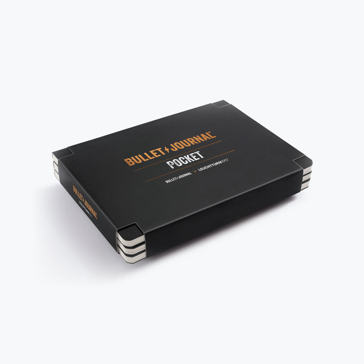 Leuchtturm1917 - Notebook - Bullet Journal - Pocket - Black (Pack of 3)