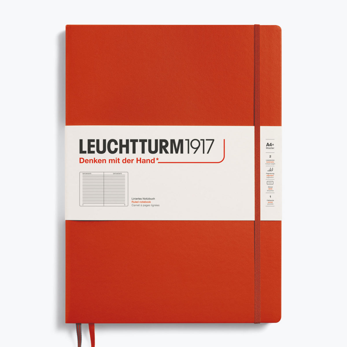 Leuchtturm1917 - Notebook - A4+ - Slim - Fox Red <Outgoing>