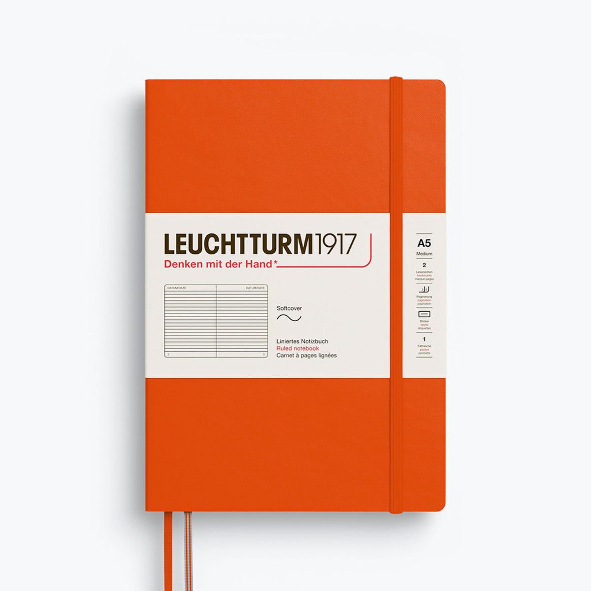 Leuchtturm1917 - Notebook - Softcover - A5 - Pumpkin