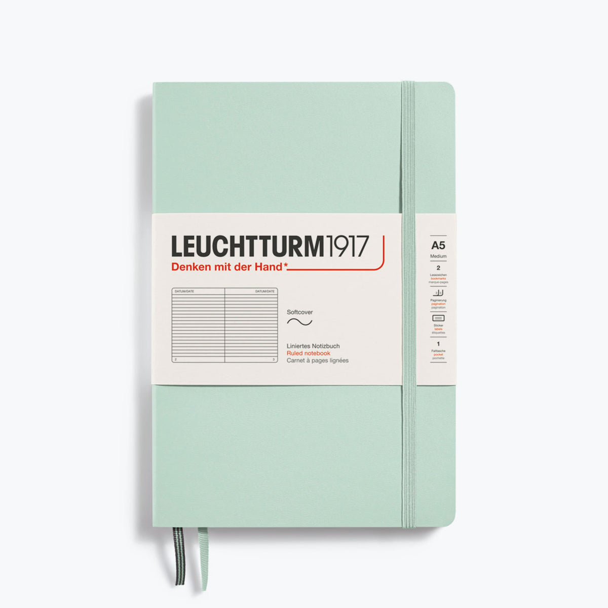 Leuchtturm1917 - Notebook - Softcover - A5 - Mint Green <Outgoing>