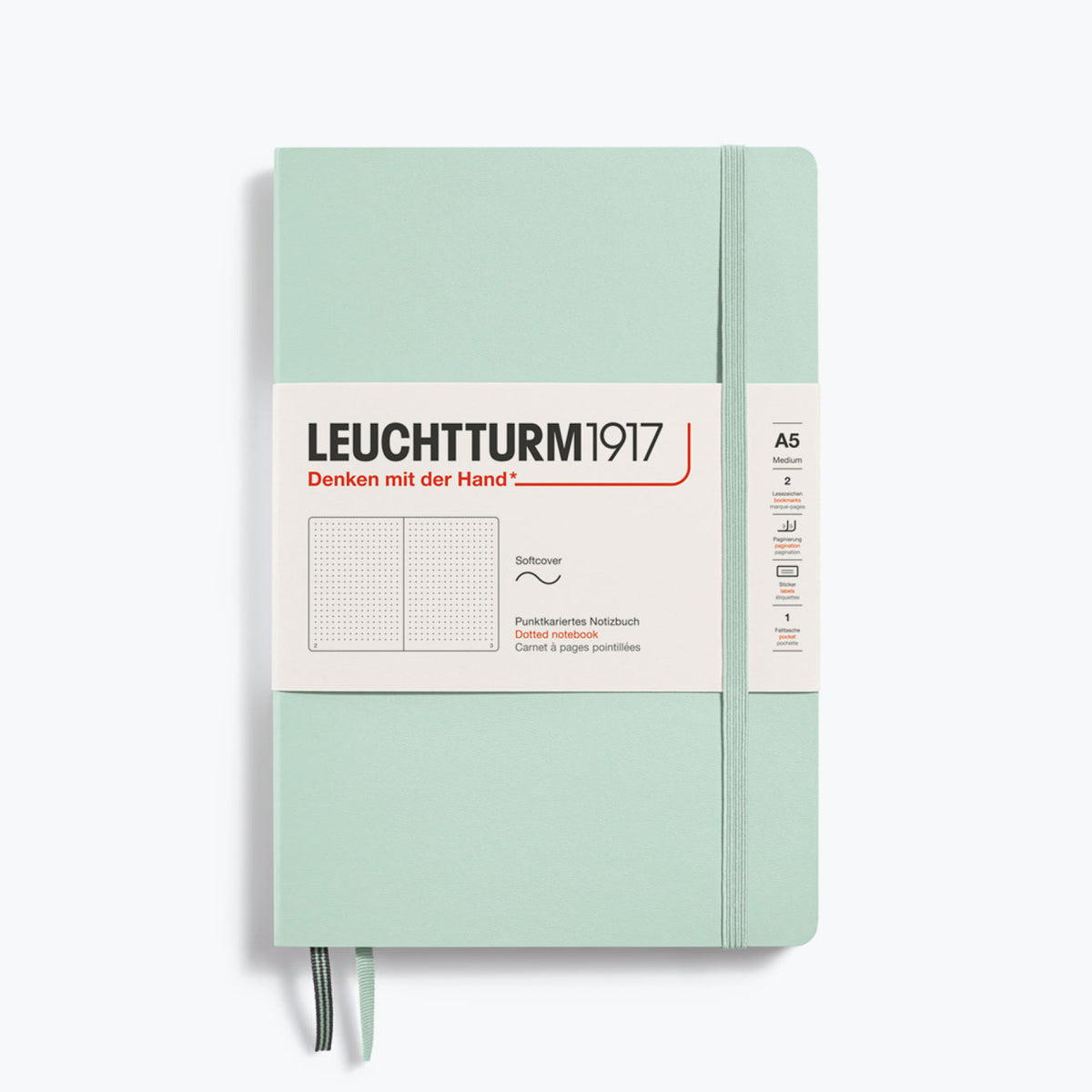 Leuchtturm1917 - Notebook - Softcover - A5 - Mint Green <Outgoing>