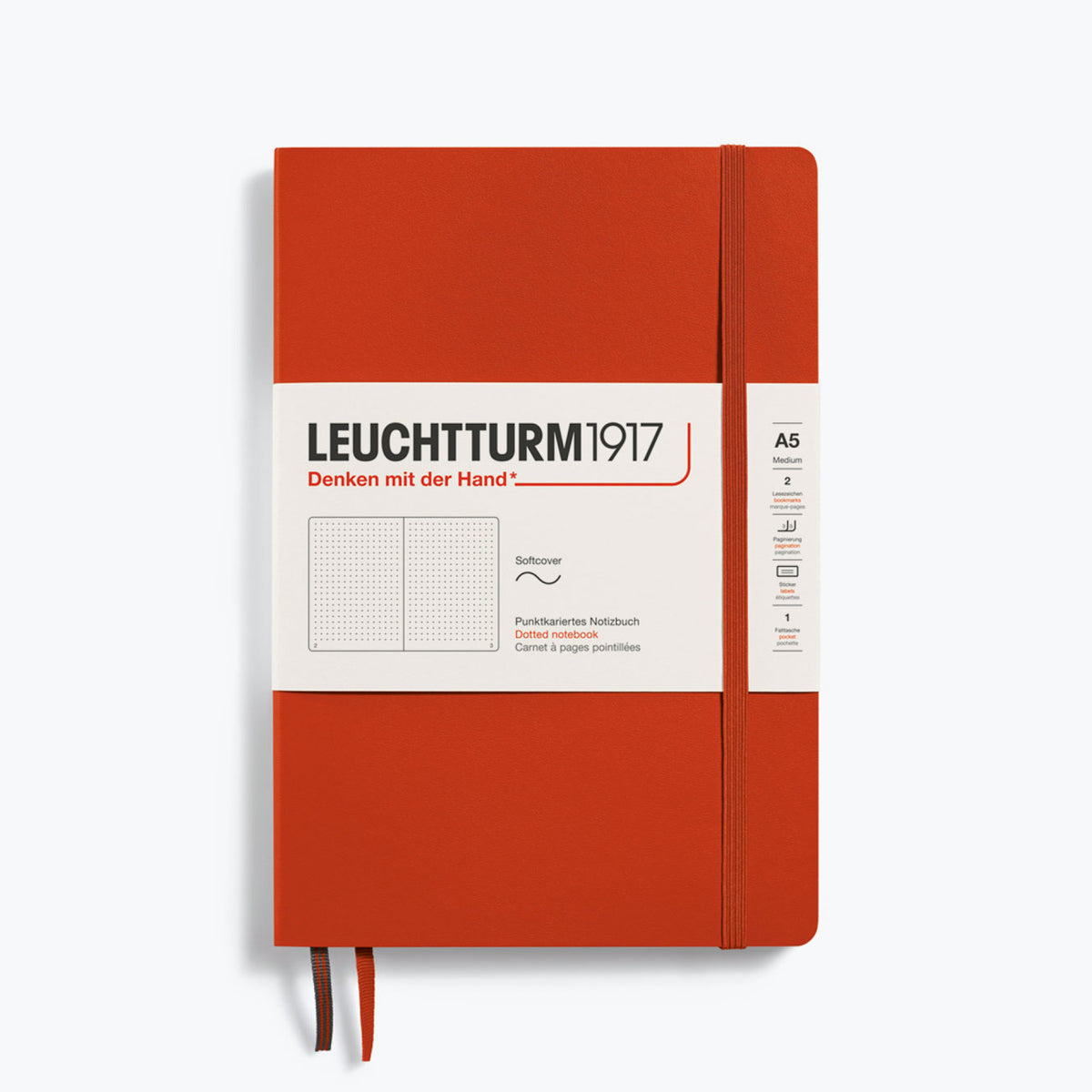 Leuchtturm1917 - Notebook - Softcover - A5 - Fox Red <Outgoing>