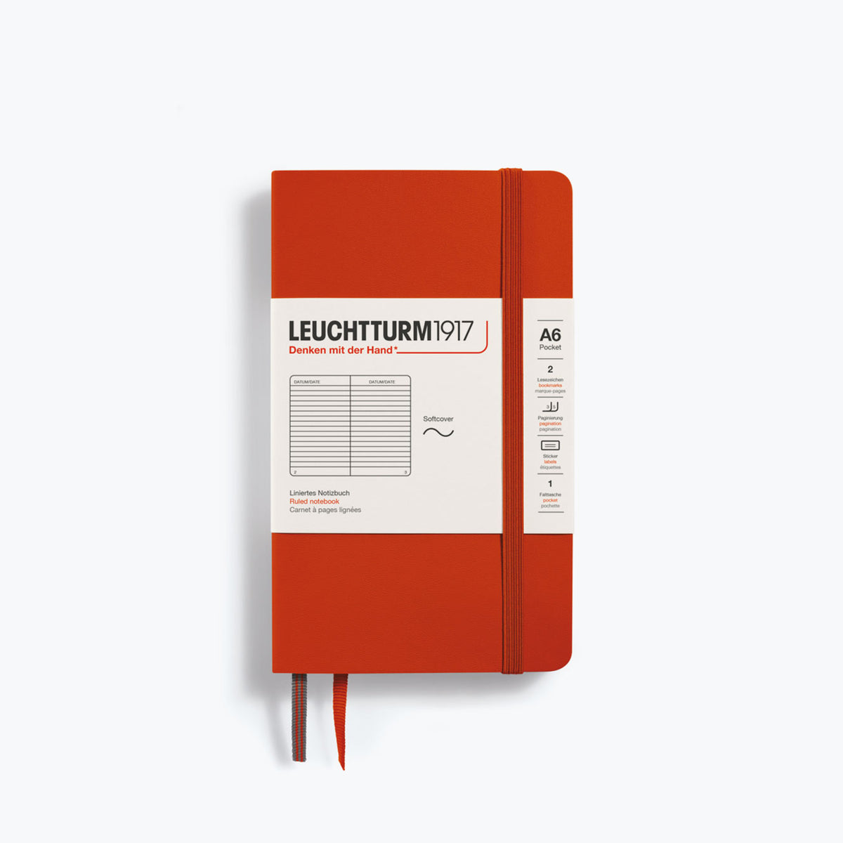 Leuchtturm1917 - Notebook - Softcover - A6 - Fox Red <Outgoing>