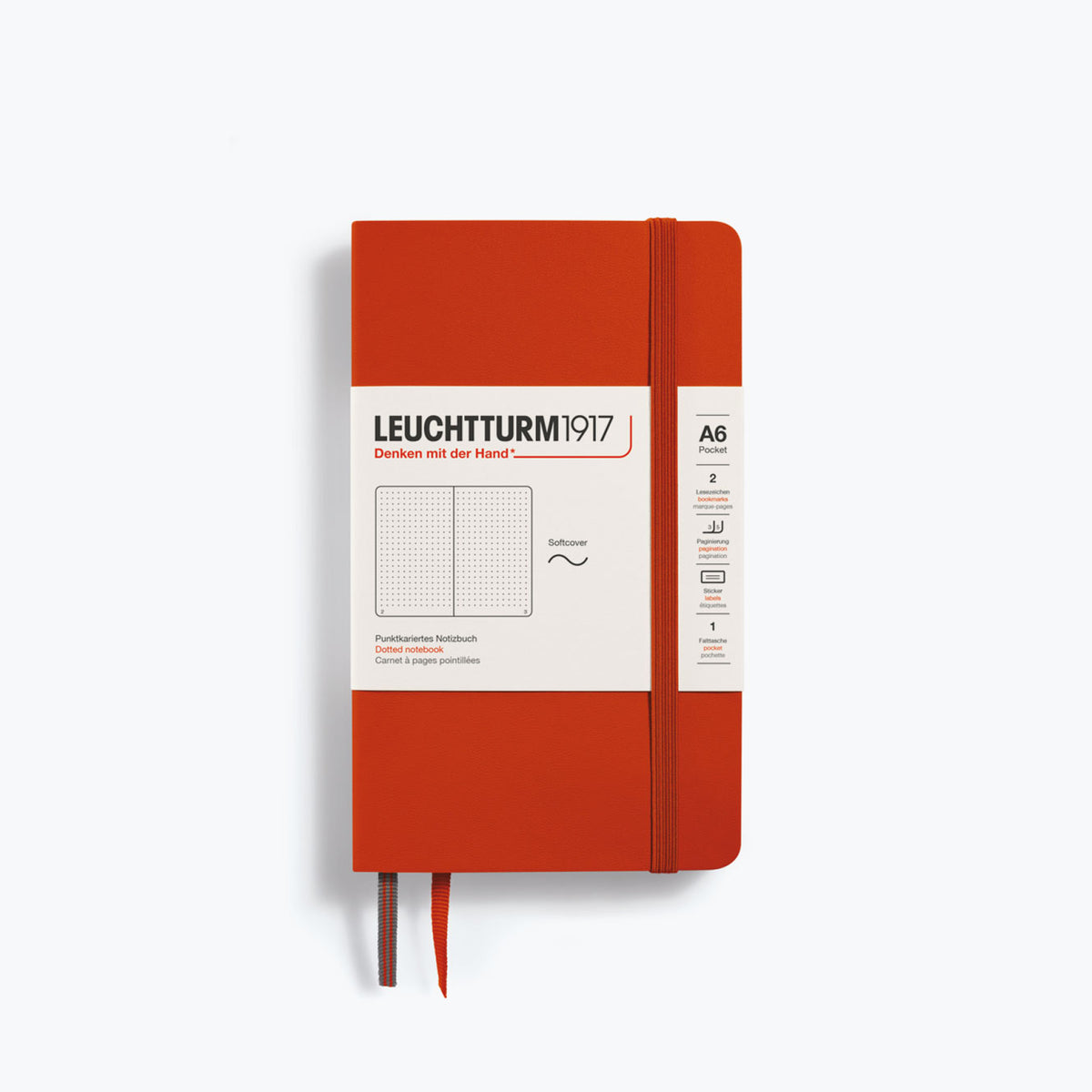 Leuchtturm1917 - Notebook - Softcover - A6 - Fox Red <Outgoing>