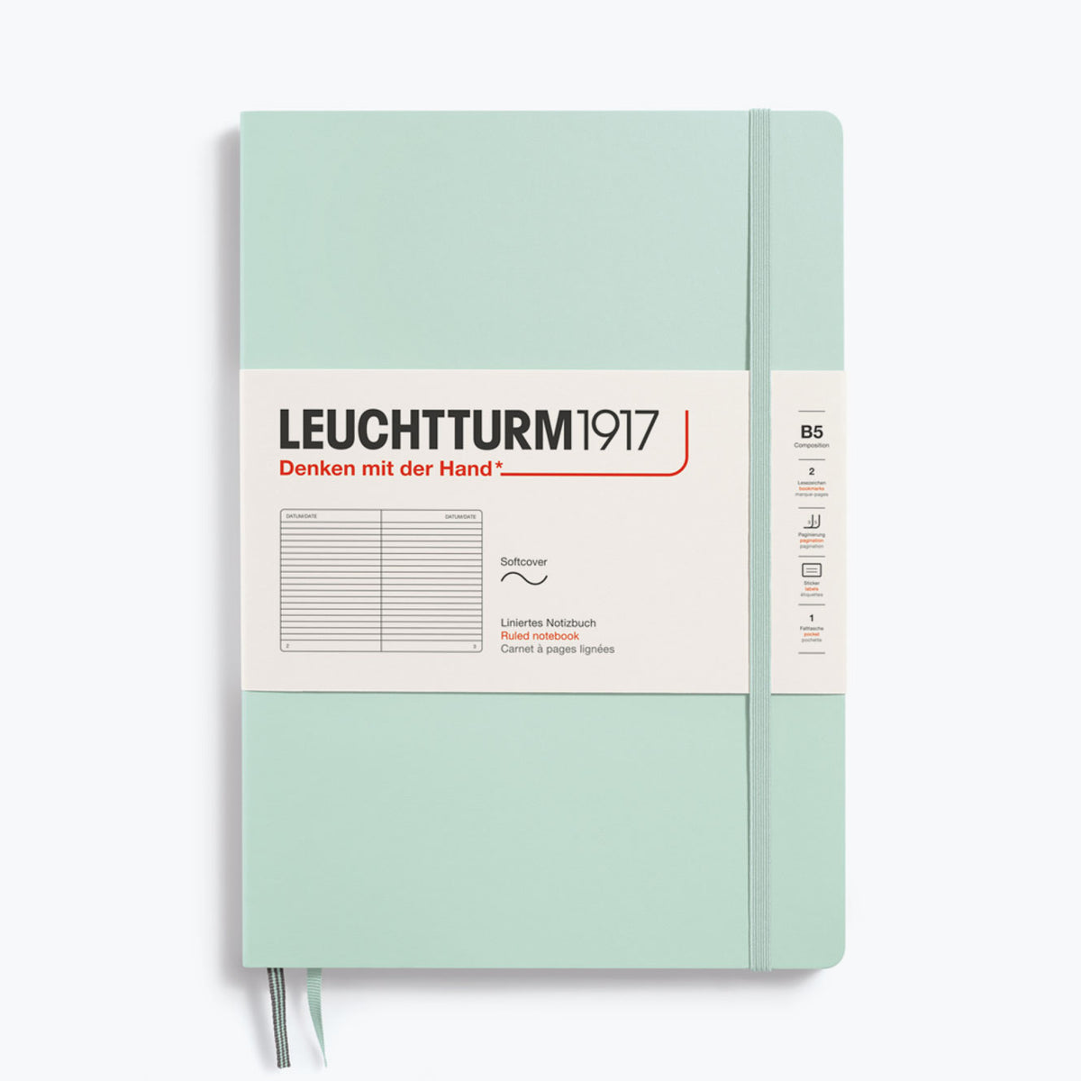 Leuchtturm1917 - Notebook - Softcover - B5 - Mint Green <Outgoing>