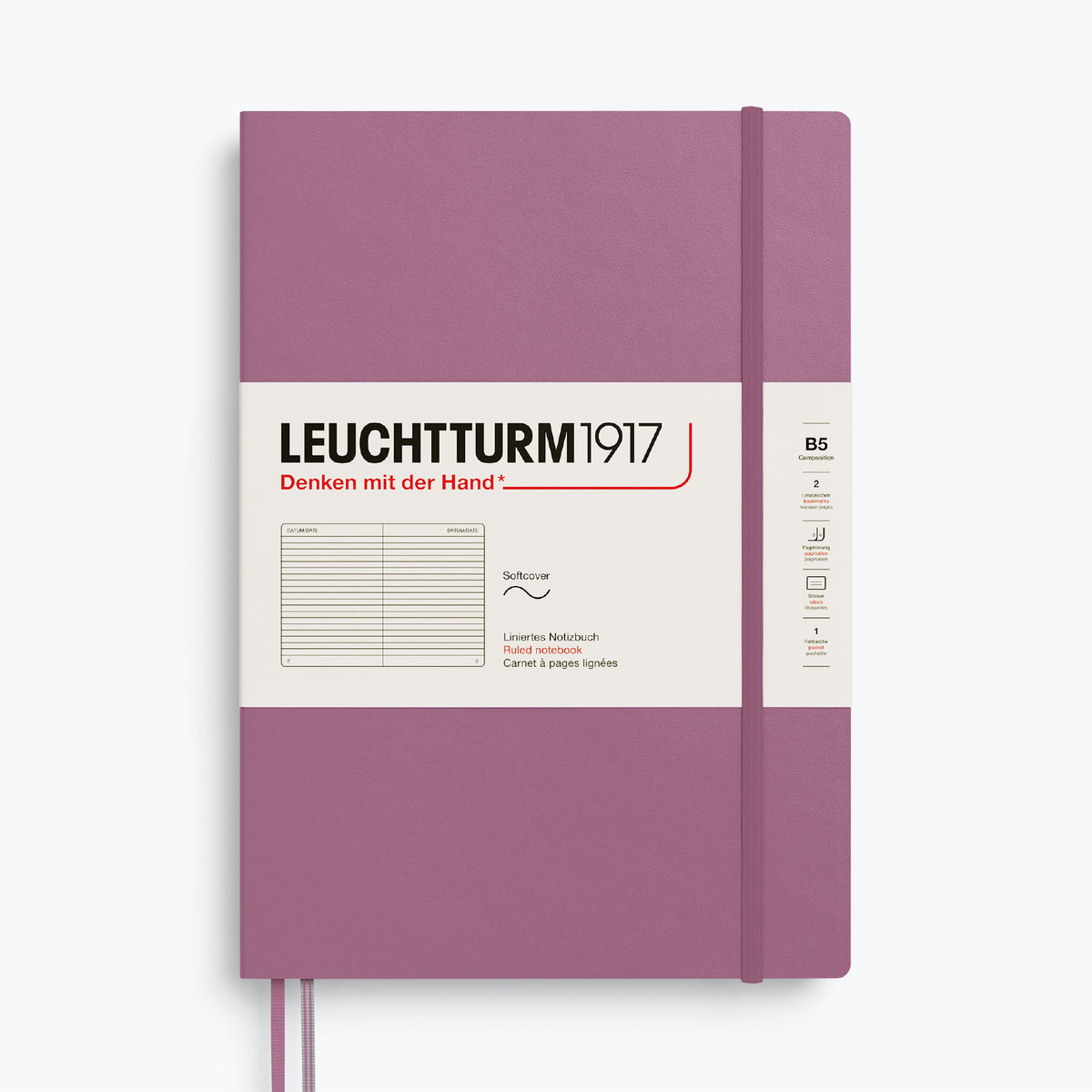 Leuchtturm1917 - Notebook - Softcover - B5 - Dusty Rose