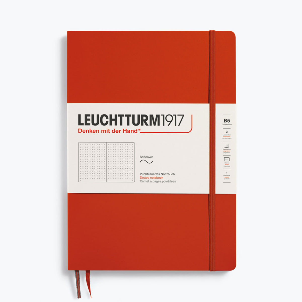 Leuchtturm1917 - Notebook - Softcover - B5 - Fox Red <Outgoing>