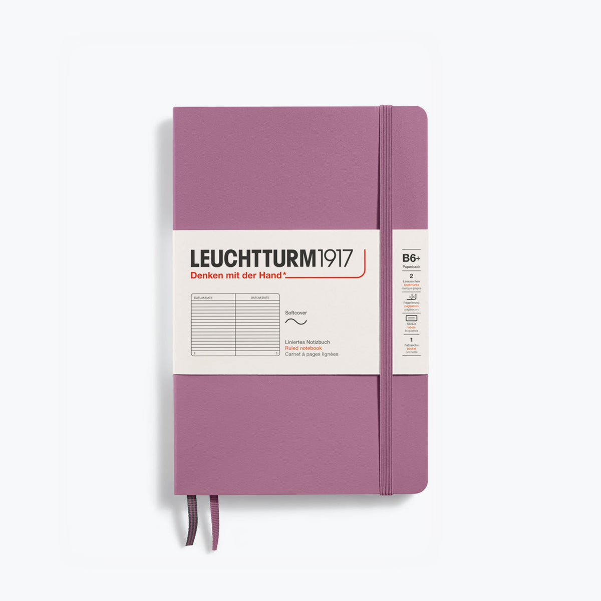 Leuchtturm1917 - Notebook - Softcover - B6+ - Dusty Rose