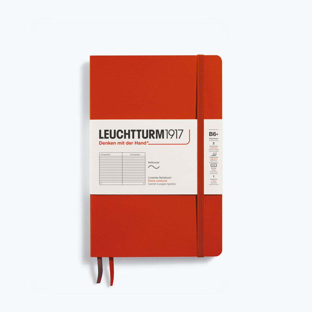 Leuchtturm1917 - Notebook - Softcover - B6+ - Fox Red <Outgoing>