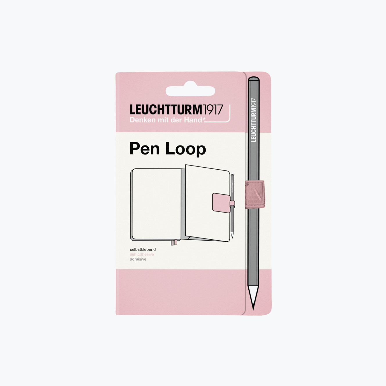 Leuchtturm1917 pen loop in powder pink