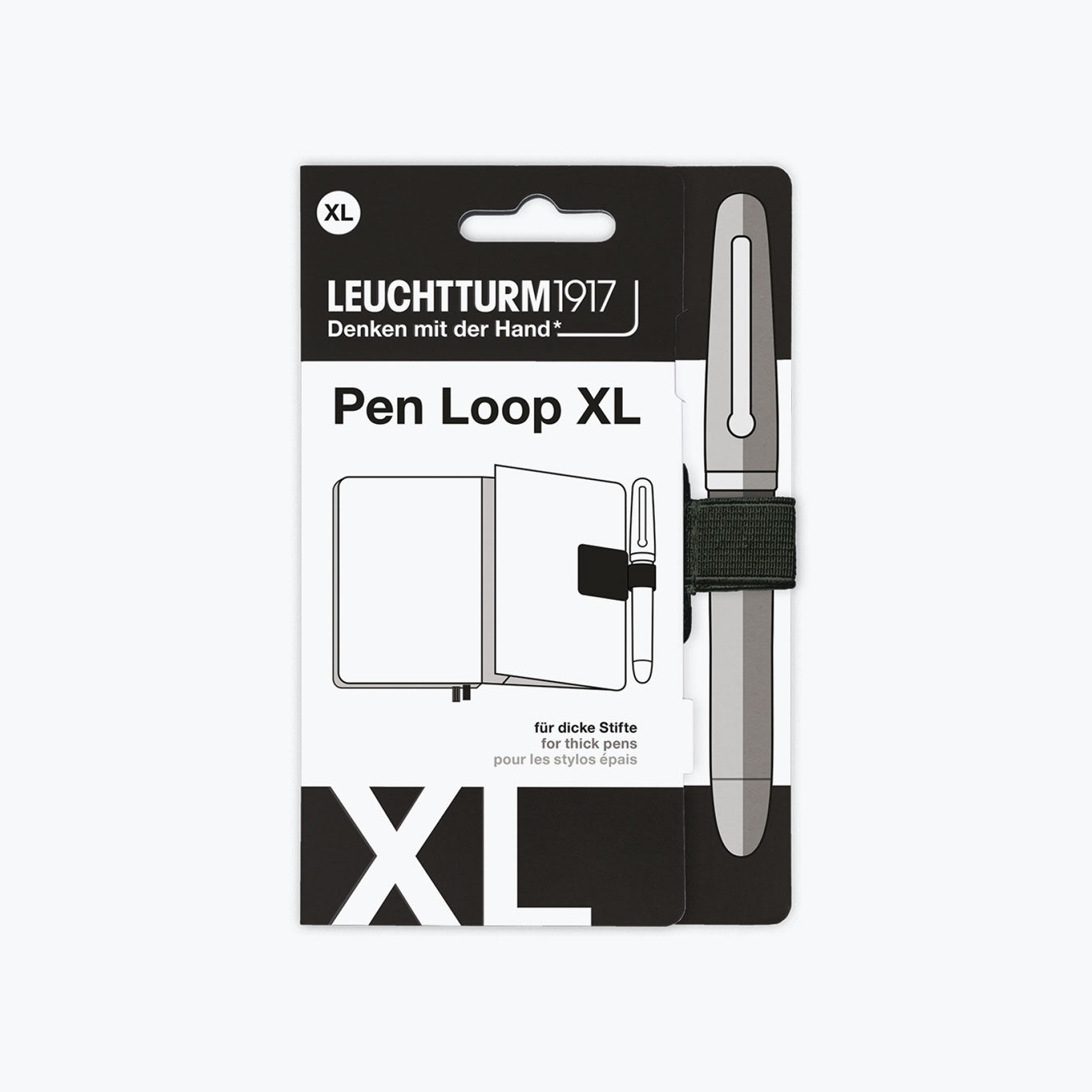 Leuchtturm1917 XL pen loop in black