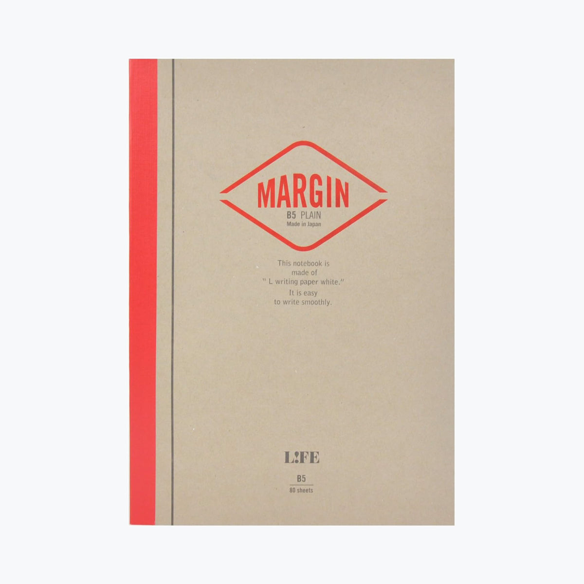 Life Stationery - Notebook - Margin - B5 - Plain