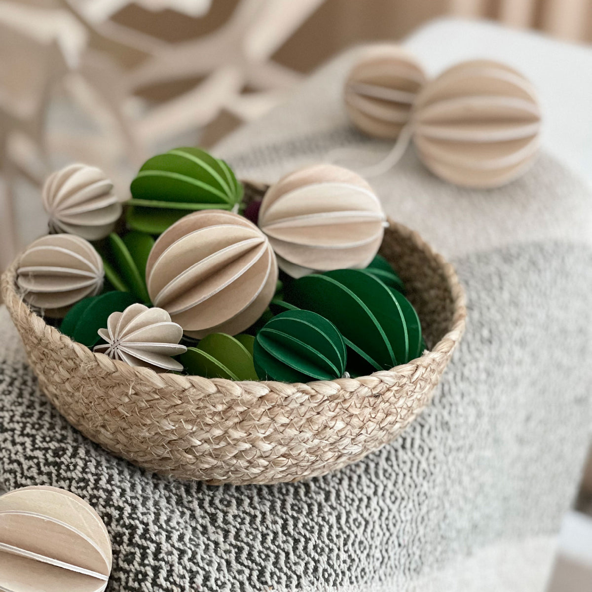 Lovi - Ornament - Baubles - 8cm - Light Green (Pack of 3)