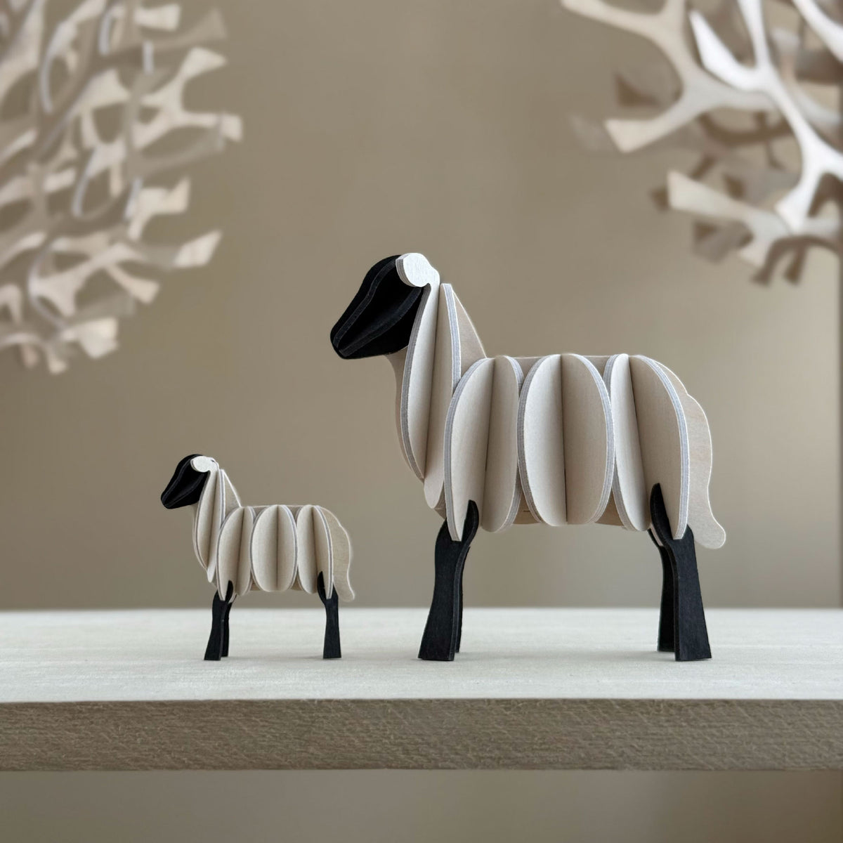 Lovi - Ornament - Lamb - 14cm - Natural Mix