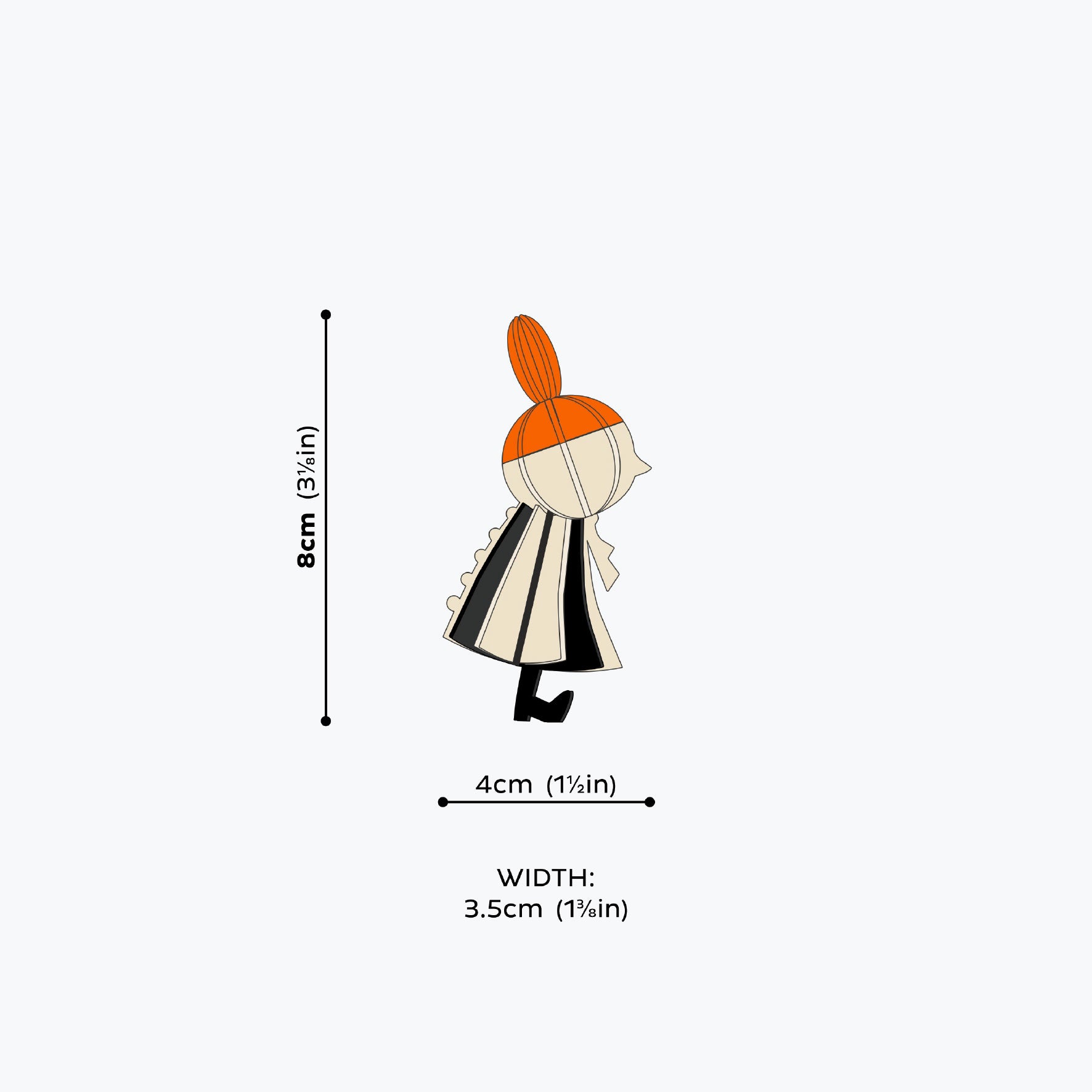Lovi - Ornament - Moomin - Little My - 8cm